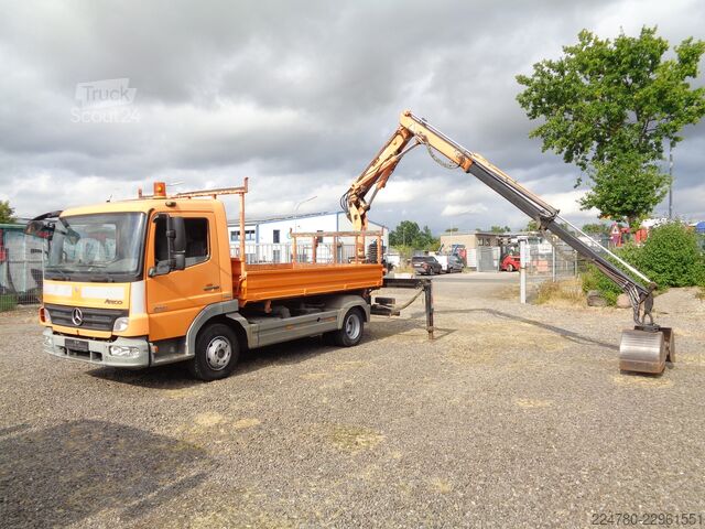 Sklápač Mercedes-Benz 918 / 818 Atego Kipper Kran Greifer Funk