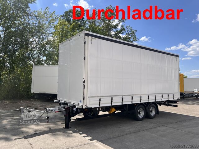 Rimorchio aperto con telone Möslein TPW 105 D Schwebheim  Tandem- Planenanhänger Durchladen