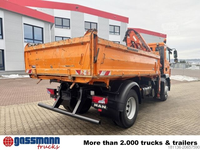 Самосвал MAN TGM 18.290 4X2 BB mit Kran Atlas AK 92.2-A2, Funk