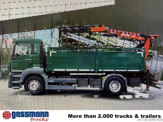 Tipvogn MAN TGS 18.400 4x2 BL, Intarder, Heckkran Terex