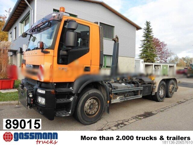 Roll-off tipper truck Iveco Stralis AD260S33Y/PS 6x2, Lenk-/Liftachse,