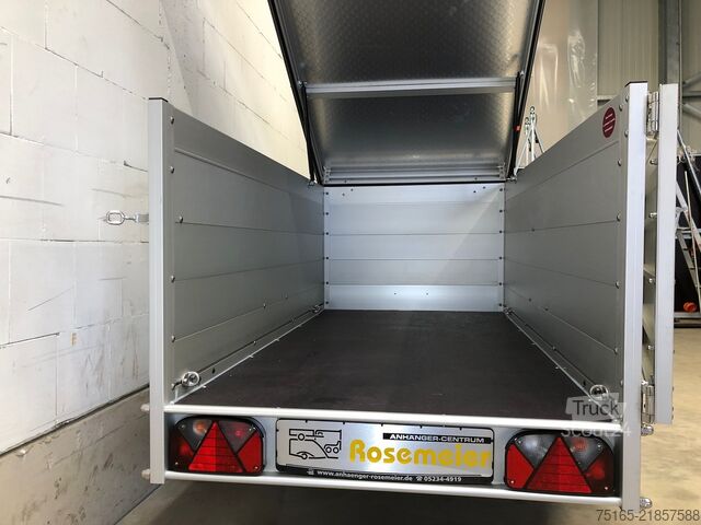 Släpvagn med lock KOCH U2 mit 2 x BWEH, Deckel, Tür Deckelanhänger