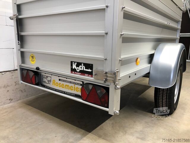 Släpvagn med lock KOCH U2 mit 2 x BWEH, Deckel, Tür Deckelanhänger