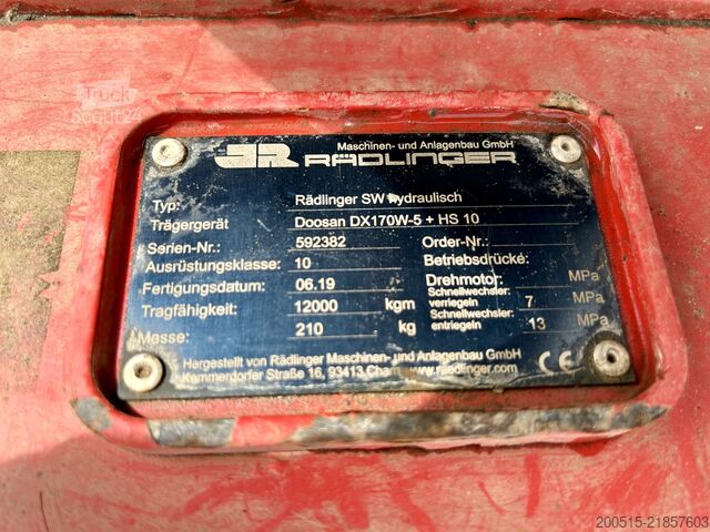 Excavator pe roți Doosan DX170W-5