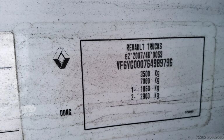 čemodāns Renault Master 165.35 DUBBELLUCHT - EURO 6 - VFT-80-P