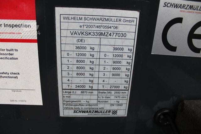 Semirimorchio ribaltabile SCHWARZMÜLLER Kippmulde 28 m³ - deck - LIFT Nr.: 030