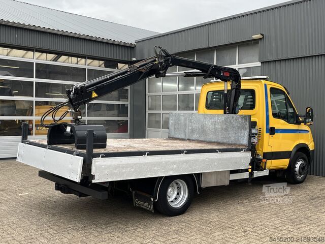 شاحنة مسطحة مع رافعة Iveco Daily 65C15 Laadkraan Drie Zijden kipper 4050kg...