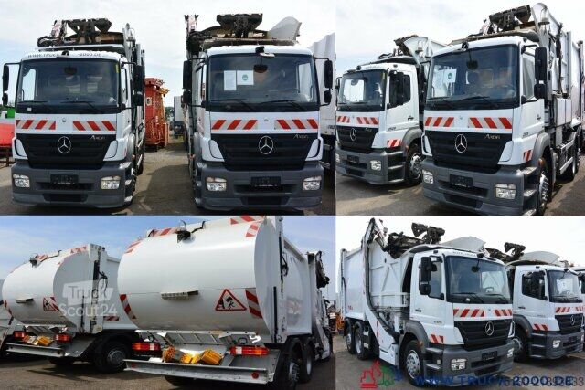 شاحنة جمع القمامة Mercedes-Benz Axor 2529 Faun Überkopf Frontlader 25 m³ 1.Hand