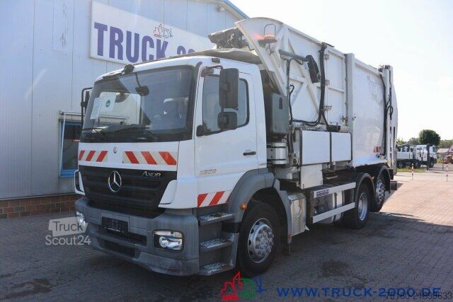 شاحنة جمع القمامة Mercedes-Benz Axor 2529 Faun Überkopf Frontlader 25 m³ 1.Hand