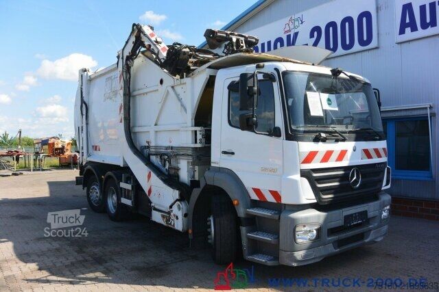 شاحنة جمع القمامة Mercedes-Benz Axor 2529 Faun Überkopf Frontlader 25 m³ 1.Hand
