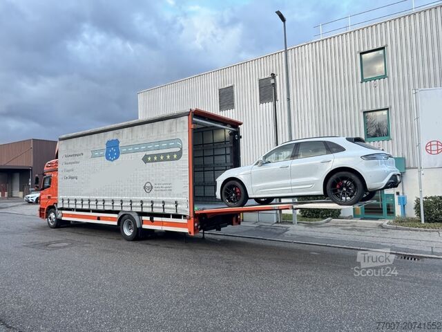 Car transporter truck with trailer, double-deck Mercedes-Benz Atego 1530 LL + Anhänger Doppelstock LBW