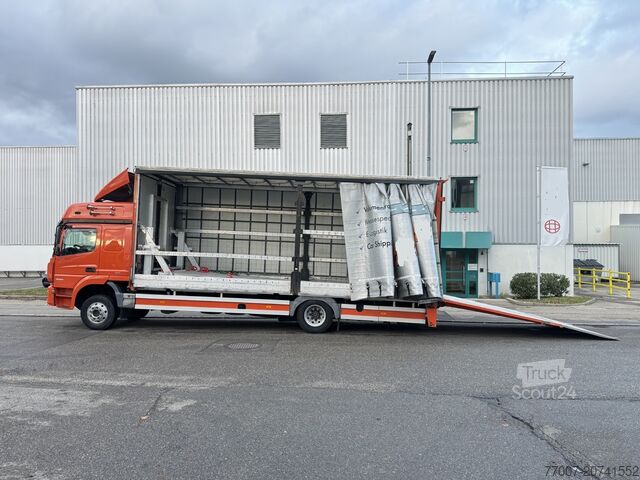 Camion porte-voitures avec remorque, double étage Mercedes-Benz Atego 1530 LL + Anhänger Doppelstock LBW