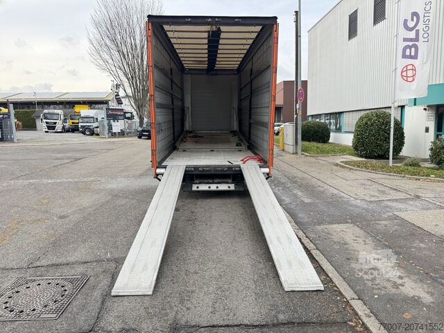 Car transporter truck with trailer, double-deck Mercedes-Benz Atego 1530 LL + Anhänger Doppelstock LBW