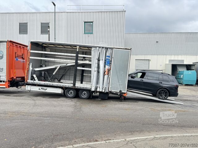 Camion porte-voitures avec remorque, double étage Mercedes-Benz Atego 1530 LL + Anhänger Doppelstock LBW