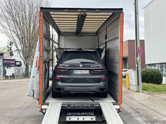 Car transporter truck with trailer, double-deck Mercedes-Benz Atego 1530 LL + Anhänger Doppelstock LBW