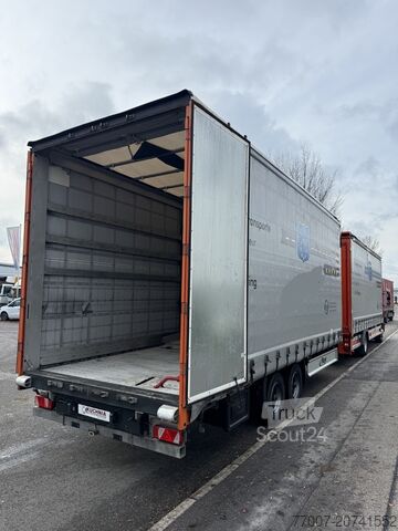 Camion porte-voitures avec remorque, double étage Mercedes-Benz Atego 1530 LL + Anhänger Doppelstock LBW