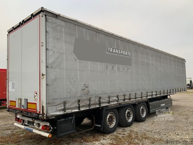 Auflieger mit Pritsche & Plane KRONE Standard_ FerryLashing_Palettenk_ SAF_ Liftachse