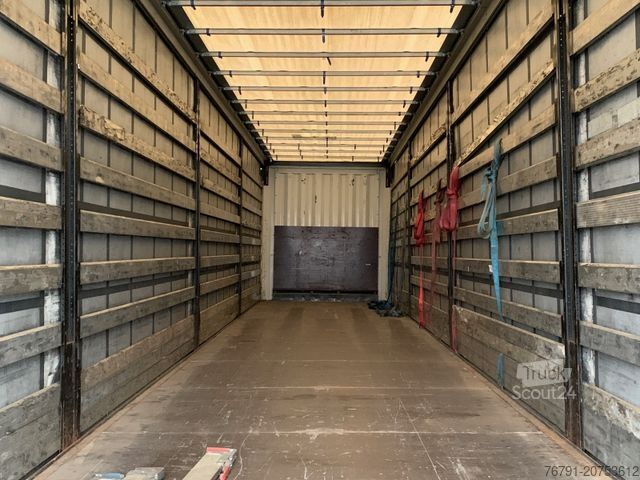 Auflieger mit Pritsche & Plane KRONE Standard_ FerryLashing_Palettenk_ SAF_ Liftachse