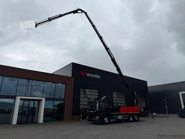 Jeřábové vozidlo Scania P370 XT 6x2 HMF 3220-K6+Fly jib FJ600-K3 Euro 6D
