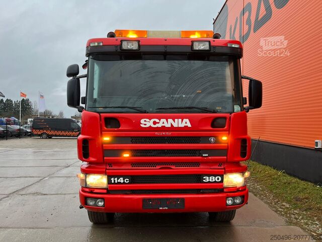 Véhicule de dépannage Scania P 114 4x4 BRO WRECKER / 2x WINCH 10 + 30 ton / ...