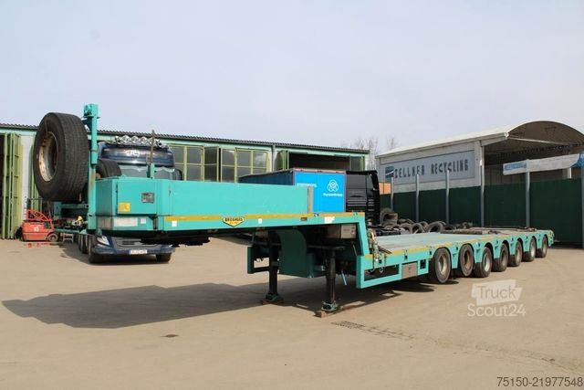 Nízkopodlažný náves BROSHUIS SemiTieflader 7Achs hydraulisch gefedert Nr 208