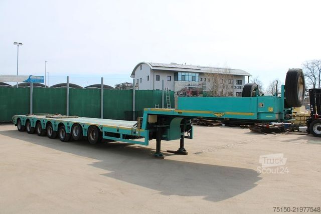 Nízkopodlažný náves BROSHUIS SemiTieflader 7Achs hydraulisch gefedert Nr 208