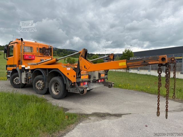 Autocamion basculant MERCEDES-BENZ 2531 ABSETZKIPPER BLATT LUFT LIFT ABS H.GELENKT