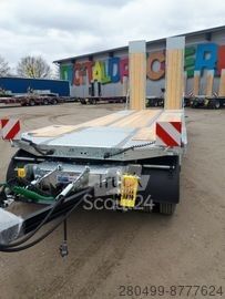 Nizki nakladalnik Humbaur Humbaur 3-Achser Tieflader Parabelfederung, 12-24V-LED+Zink+Warnp.
