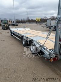 Nizki nakladalnik Humbaur Humbaur 3-Achser Tieflader Parabelfederung, 12-24V-LED+Zink+Warnp.