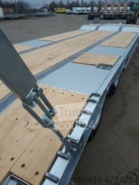 Nizki nakladalnik Humbaur Humbaur 3-Achser Tieflader Parabelfederung, 12-24V-LED+Zink+Warnp.