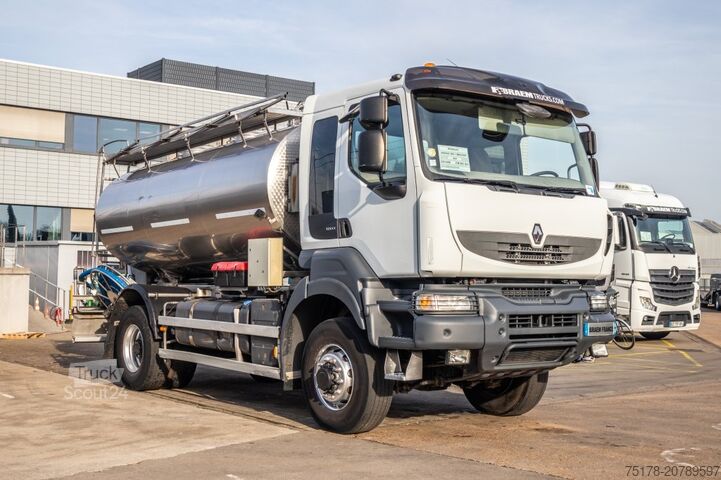 Tanks à lait RENAULT KERAX 380+MAGYAR INOX 11000L/3COMP./MELK/LAIT/M...