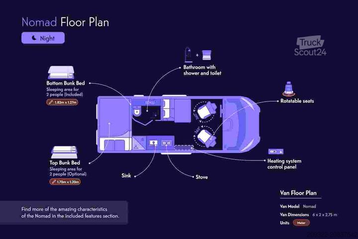Karavan/obytný vůz Fiat Weinsberg Carabus 600 K | 4 Posti Letto | Completamente Attrezzato