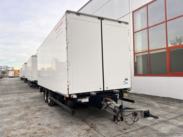 Box trailer Möslein TK0105D-L Weiß Tandemkoffer Ladebordwand + Durchladbar
