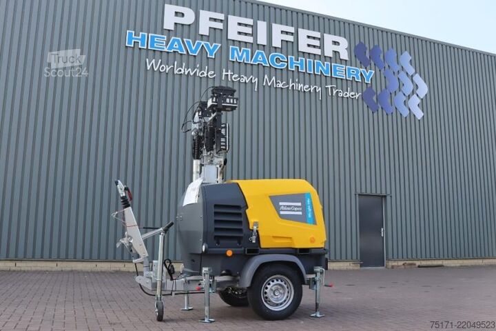 Светлинна кула Atlas Copco Hilight H6+  Valid inspection, Max Boom Height 8m,