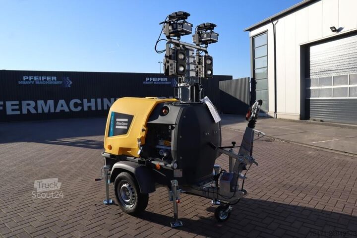 Светлинна кула Atlas Copco Hilight H6+ Valid inspection, Max Boom Height 8m,