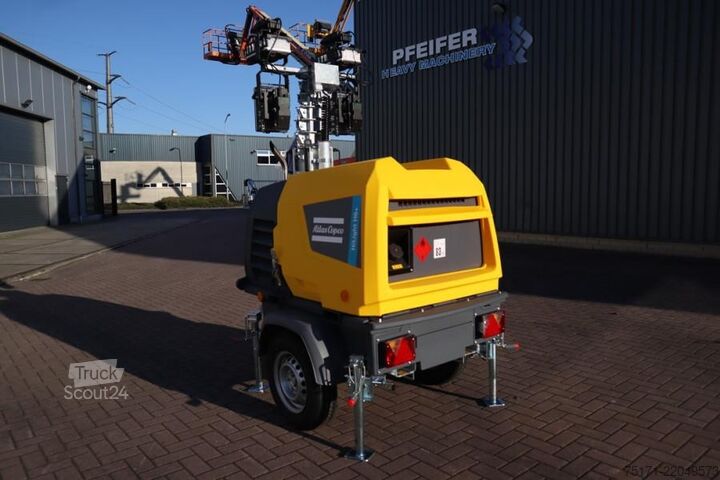Светлинна кула Atlas Copco Hilight H6+ Valid inspection, Max Boom Height 8m,