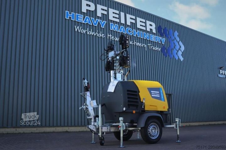 Светлинна кула Atlas Copco Hilight H6+ Valid inspection, Max Boom Height 8m,