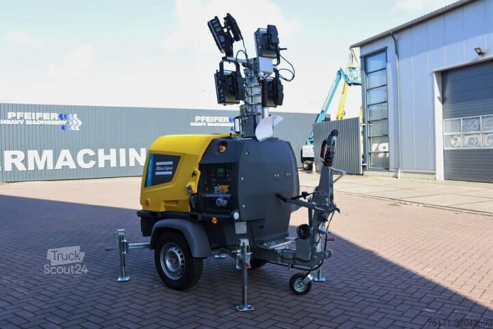 Светлинна кула Atlas Copco Hilight H6+ Valid inspection, Max Boom Height 8m,