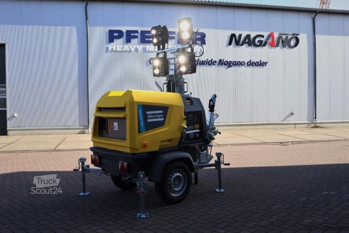 Светлинна кула Atlas Copco Hilight H6+ Valid inspection, Max Boom Height 8m,