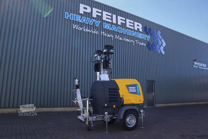 Светлинна кула Atlas Copco Hilight H6+ Valid inspection, Max Boom Height 8m,