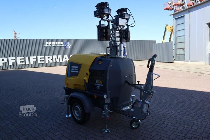 Светлинна кула Atlas Copco Hilight H6+ Valid inspection, Max Boom Height 8m,