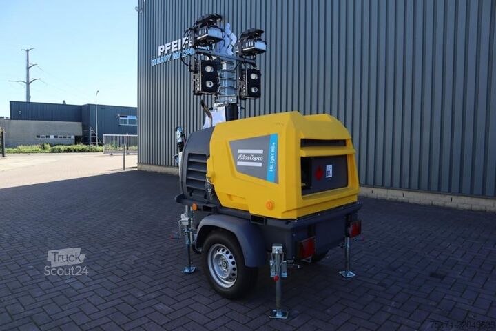 Светлинна кула Atlas Copco Hilight H6+ Valid inspection, Max Boom Height 8m,