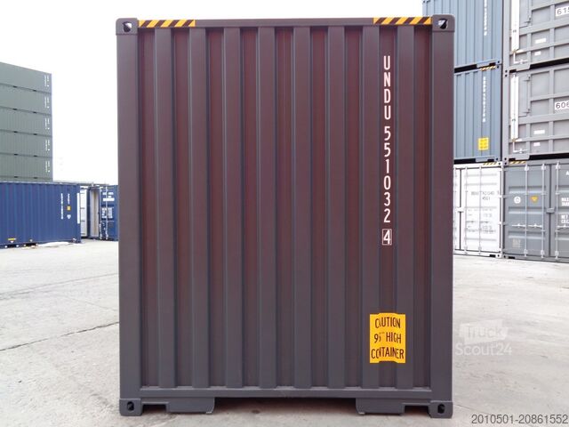Szállítókonténer 40 Fuß High Cube Seecontainer-Anthrazit one Way / 12Meter Lagercontainer /