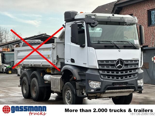 Chasis de camión Mercedes-Benz Arocs 3351 AK 6x6, Grounder