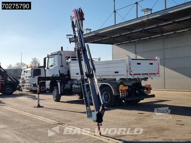 3-sidet tippelad Mercedes Arocs 3348 6X6 Full Steel Retarder Fassi 25T/M ...