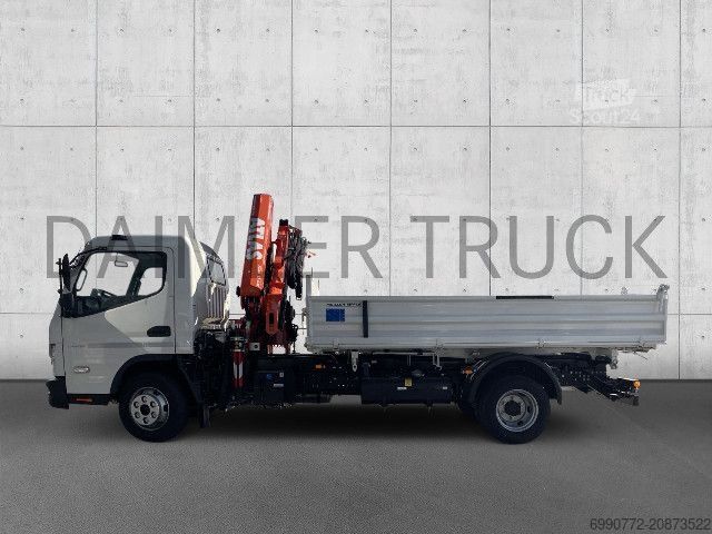 Billenő teherautó FUSO Mitsubishi Canter 9C18 AMT Kran Kipper Klimaaut.