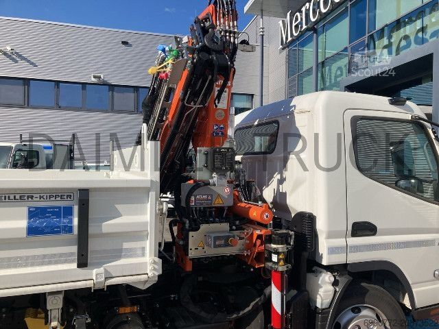 Camión volquete FUSO Mitsubishi Canter 9C18 AMT Kran Kipper Klimaaut.