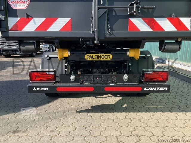 Camion benne à bras amovible FUSO Mitsubishi eCanter 9C18 M-Bat Abroller Klima