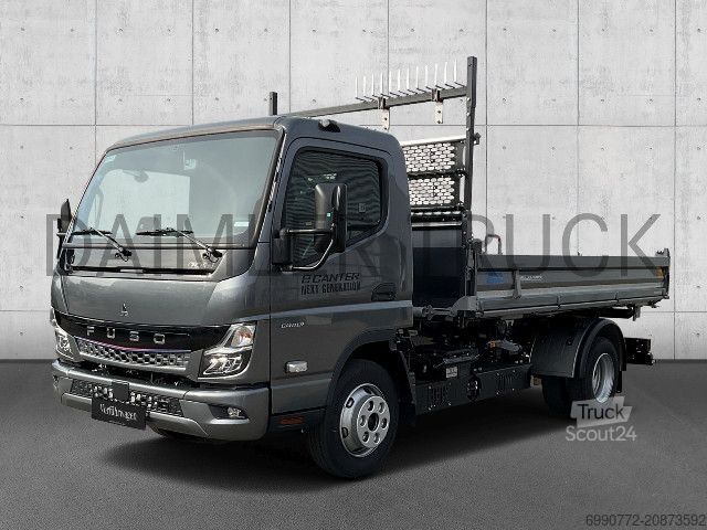 Furgón volquete FUSO Mitsubishi eCanter 7C18 M-Bat4x2 Meiller Kipper