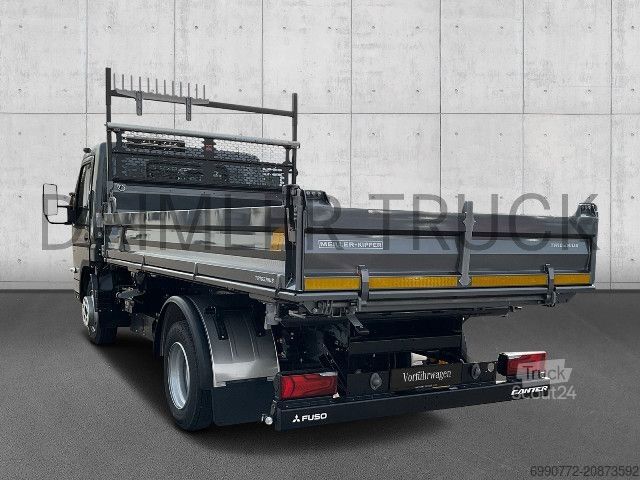 Furgón volquete FUSO Mitsubishi eCanter 7C18 M-Bat4x2 Meiller Kipper